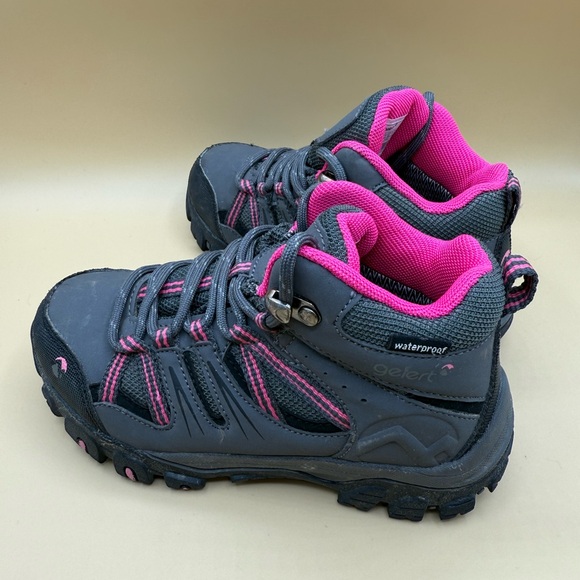Gelert Horizon Mid Waterproof Hiking Boots Kids EU 29 / US 11.5C – Charcoal Pink - Picture 4 of 7